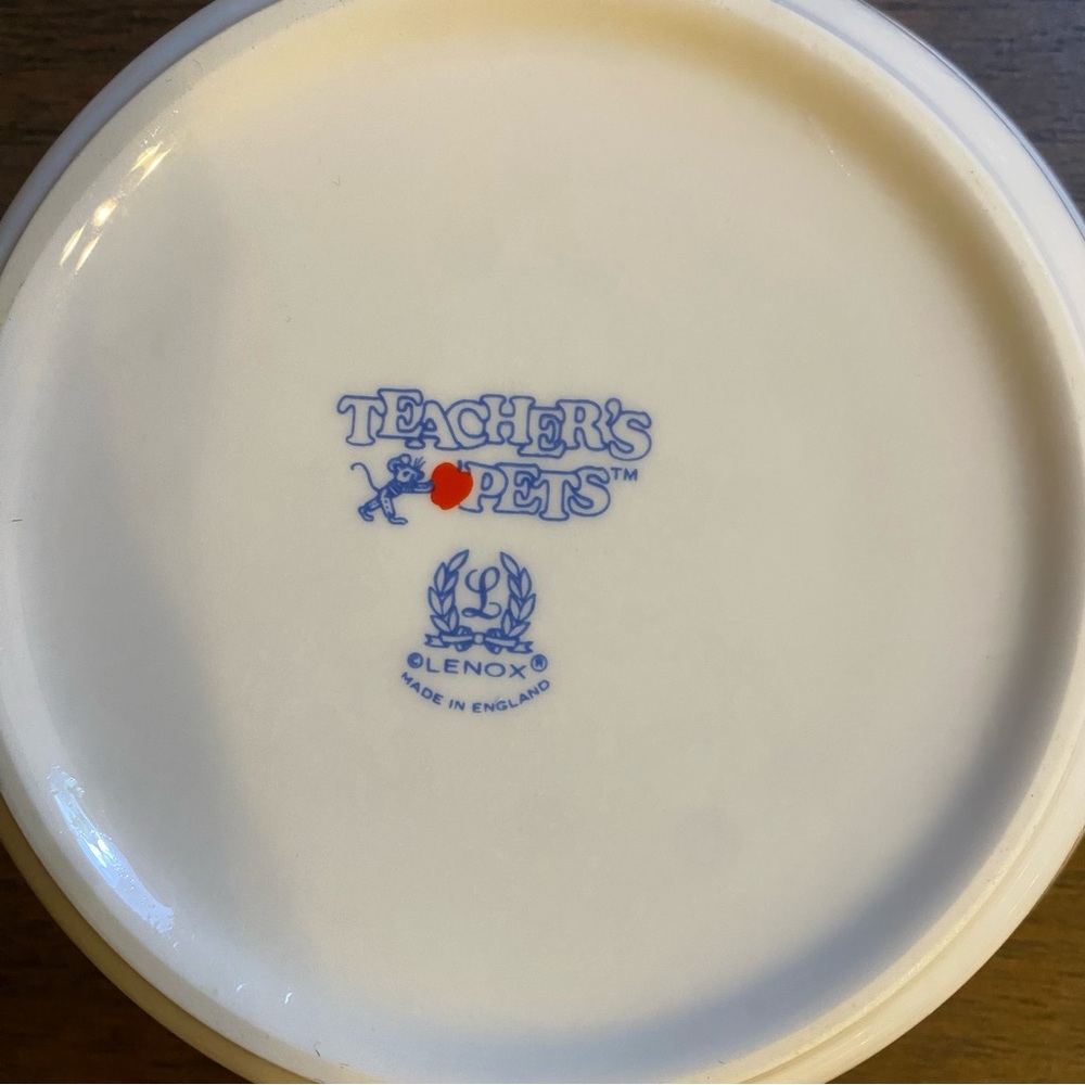 Vintage Lenox Teachers Pet Childs Mug and Plate Set Alphabet Numbers Animals - Picture 7 of 8